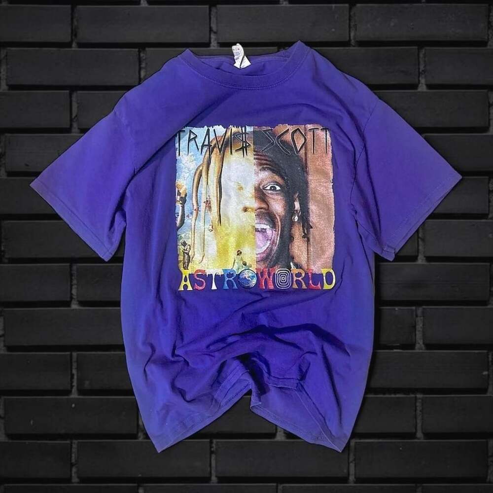 Travis Scott Rap Album Astroworld Hip Hop Graphic T-Shirt